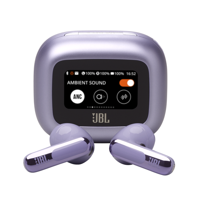 JBL Live Flex 3 - Purple - True wireless noise-cancelling open-stick earbuds - Hero image number null